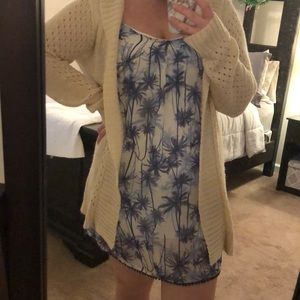 Palm tree dress-sleeveless